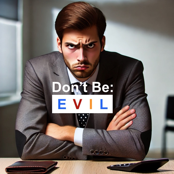 Google:  Don't Be Evil